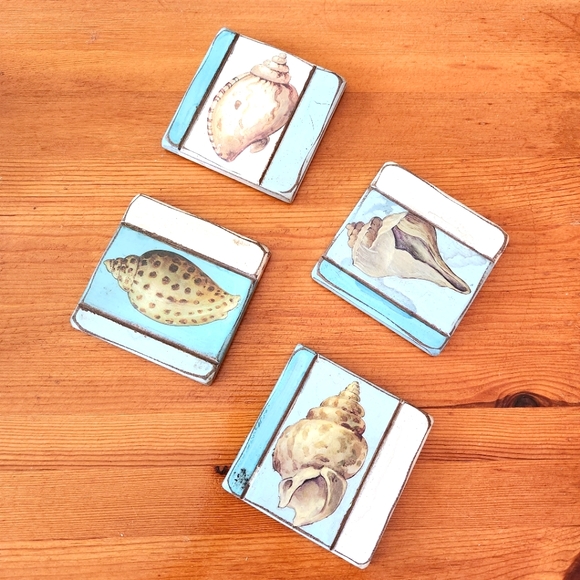 Boho Beach shell coasters - Picture 5 of 7
